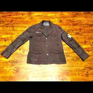 Pam & Gela Eagle Patch Moto Jacket